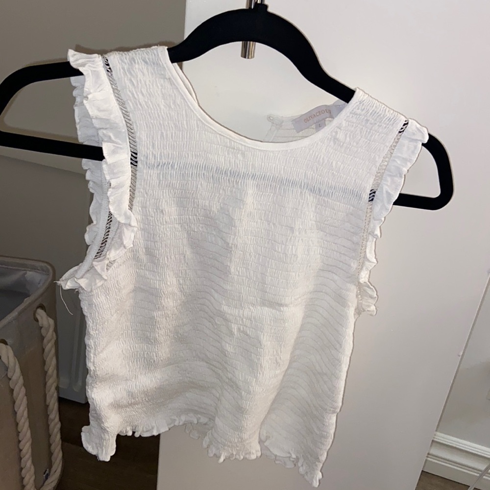 Rouched babydoll tank